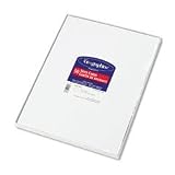 Geographics 40456 Blank white note cards, 65-lb., microperforated, 50 cards/50 envelopes per pack
