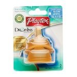 Playtex Drop-Ins System NaturaLatch Latex Nipple, Slow Flow 2 ct (Quantity of 6)