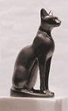 Egyptian Bastet Cat Statue with Bronze Finish