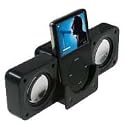 DreamBargains Portable Foldable Speakers for Mp3 Players - Black