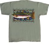 Flying Fisherman Native Angler Collection Rainbow Trout Short Sleeve Tee Shirt T1573 XX Large