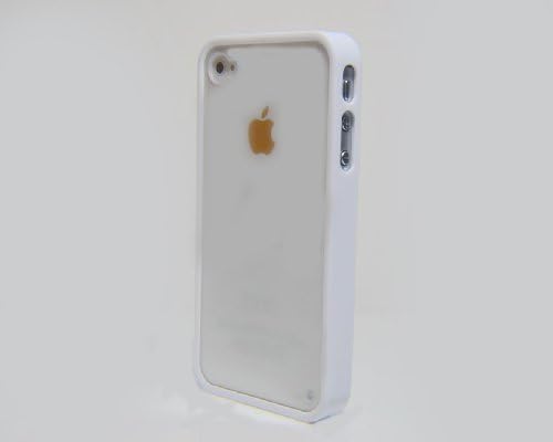 9pcs/lot 9 colors Soft Trim Ultra Clear Back Hard Cover Bumper Case for All iPhone 4 4S 4GS