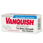 Vanquish Analgesic Pain Reliever Caplets, 100-Count Boxes (Pack of 2)