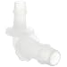 Value Plastics L100/080-6 Elbow Reduction Tube Fitting with 500 Series Barbs, 3/4" (19.0 mm) and 1/2" (12.7 mm) ID Tubing, Natural Polypropylene (25-Pack)