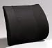 Memory Foam Lumbar Cushion - Black