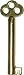 Brass Plated Key