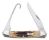 CASE BIRD HUNTER KNIFEHandle: Amber Bone