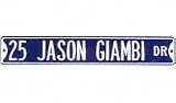 25 Jason Giambi Authentic Street Sign - B0000B0Z58