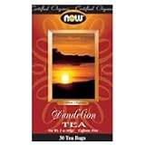 ORGANIC DANDELION ROOT TEA - 30 BAGS., (Now Food)