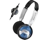 Digital Stereo Headphones with Swivel Earcups and In-Line Volume Control