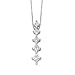 14K White Gold Diamond Journey Pendant - 0.25 Ct.