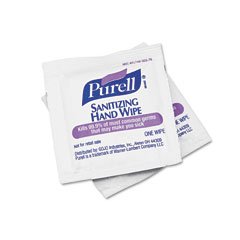 GO-JO INDUSTRIES / GOJ902210BX / Premoistened Sanitizing Hand Wipes, Towelettes Individually Wrapped , 100/box / Sold as 1 BX