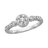 14kt. White Gold, 1/2 ct. tw. Endless Diamond Fashion Ring