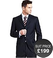 Collezione Wool Rich 3 Button Self Stripe Jacket