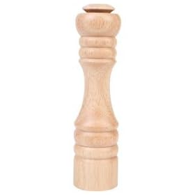 CAPSTAN CRUSHGRIND SALT MILL IN NATURAL HEVEA WITH EASY SCREW TOP (23cm tall)