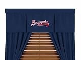 Atlanta Braves 50" x 15" Coordinating Pleated Valance for "The MVP Collection" by Kentex