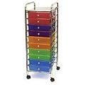 Rolling 10-Drawer Craft Organizer Cart - Multicolor