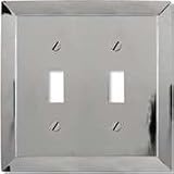 Buy American Tack & Hdwe Co 61TTCH Studio 2-Toggle Wall Plate Chrome by American Tack