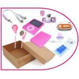 U-Bop // Free Delivery On Everything // U-Bop Pink Ultimate Accessories Box - NEW Apple iPod Nano Third Generation 3G - Includes 6 items: Silicone Skin, Amplified Speaker System, Bud Earphone Covers, Audio Sharing Cable, Multi Channel FM Transmitter, Coloured Stereo Headphones (UK)