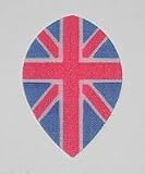 4 sets Union Jack England Nylon Pear flights - Cloth, Fabric, Ripstop