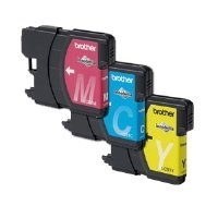Brother LC613PKS Color Ink Cartridge - 3 piece color Pack - Retail Packaging-Cyan/Magenta/Yellow