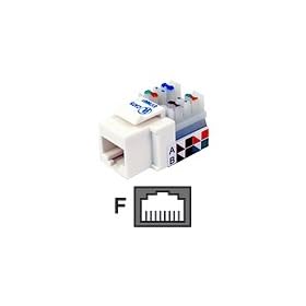 Belkin - Connecteur de r?seau - RJ-45 (F) - ( CAT 5e ) - blanc