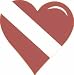 Bumper Stickers-Dive Flag Heart Shaped