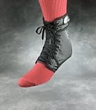 Pair of Swede-O Ankle Lok Lace-Up Ankle Brace, with set of side stabilizer inserts, Black