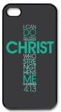 @ALL Bible Philippians 4 13 Bible verse Cover Case For Iphone 6 Plus (5.5inch)(Black) with Best Silicon Rubber