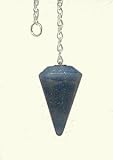 Natural Blue Quartz Crystal Pendulum Custom Made Reiki Charged