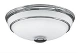 Hunter Exhaust Fan with light 81021 Victorian Bathroom Fans Chrome CFM = 90, Sones = 2.5