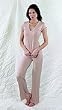 Elita Bamboo at Home Cap Sleve V-Neck Top