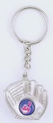 Cleveland Indians Glove Keychain