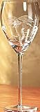 Florida Marketplace Etched Palm Barware Wine
