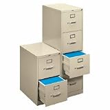 HON COMPANY / 4-Drawer Letter File, Vertical, 15x22x48-3/4, Gray / HONH414PQ / Sold as 1 Each / Mfr Part # H414PQ