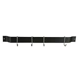 Review Enclume  / 24” Bar Rack – Hammered Steel with Chrome-Plated Hooks