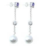 D-Gem Majorca pearls earrings on 925 silver stick