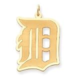 14K Detroit Tigers X-Lg D Pendant