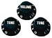 Fender Strat Vol/Tone Knobs