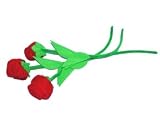 One Dozen Roses - Twelve 12 inch Plush Red Rose