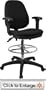 Multi Function Triple Paddle Stool W/ Adjustable Arms