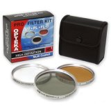 Opteka 72mm Hi-Def Professional Filter Kit UV, PL, FLD Silver