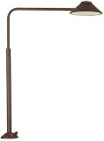 Black, China Hat Light w Telescopic Arm
