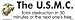 The U.S. Marines Total destruction in 30 min or the next one is free bumper sticker