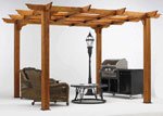 10' x 10' Sierra Pergola (Redwood)