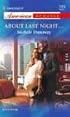 About Last Night... (Harlequin American Romance Series)