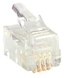RJ11 4C Modular Connectors For Round Cable 10 Pcs.