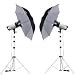 Flashpoint 1220A Portrait Wedding Monolight Kit, with Two 1220A Monolights, Stands, Umbrellas & Case