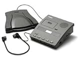 Dictaphone 3740 Transcriber Micro Cassette w/Foot Pedal, Headset, & Micro Tape.