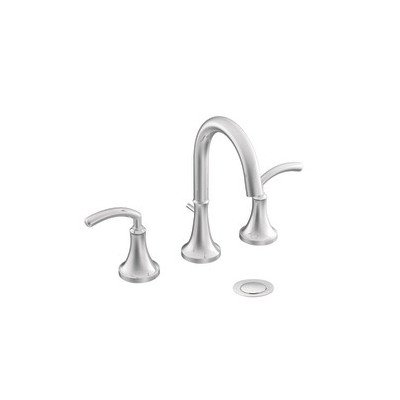 Moen Icon Double Handle Widespread High Arc Bathroom Faucet